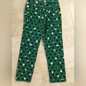 Anthropologie Maeve The Cigarette Slim Heart Printed Jeans in Green Size 30